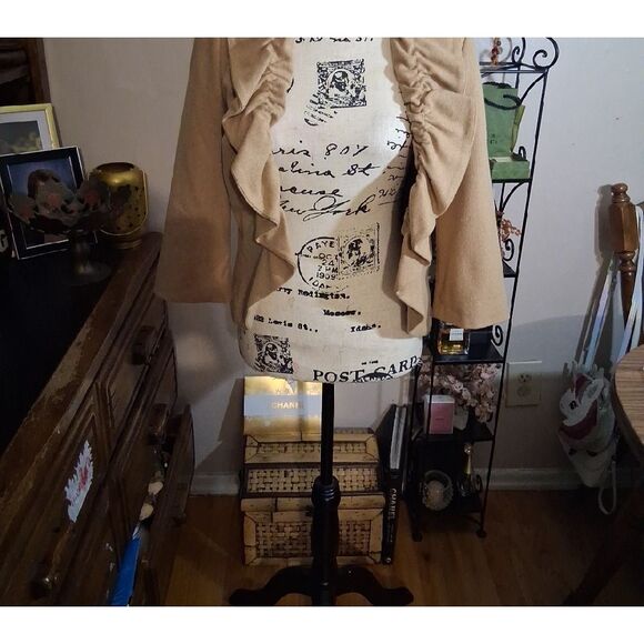 Anthropologie Tabitha Tan Ruffle Jacket Size 6 - Picture 2 of 12